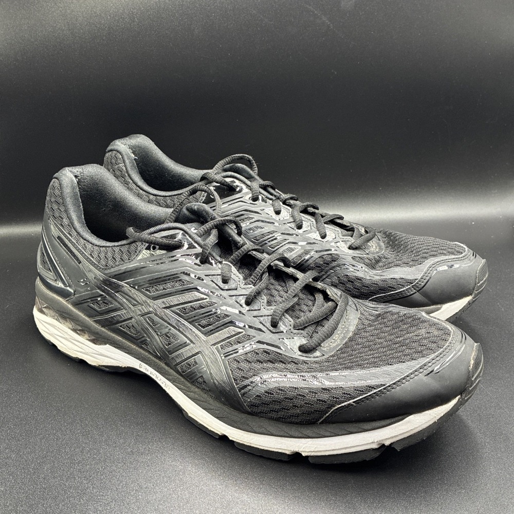 Asics GT-2000 5 Mens Size 14 Black White Athletic Running Walking Shoes Sneakers